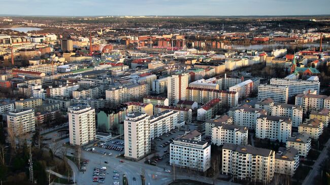 Жилой район в Тампере, Финляндия