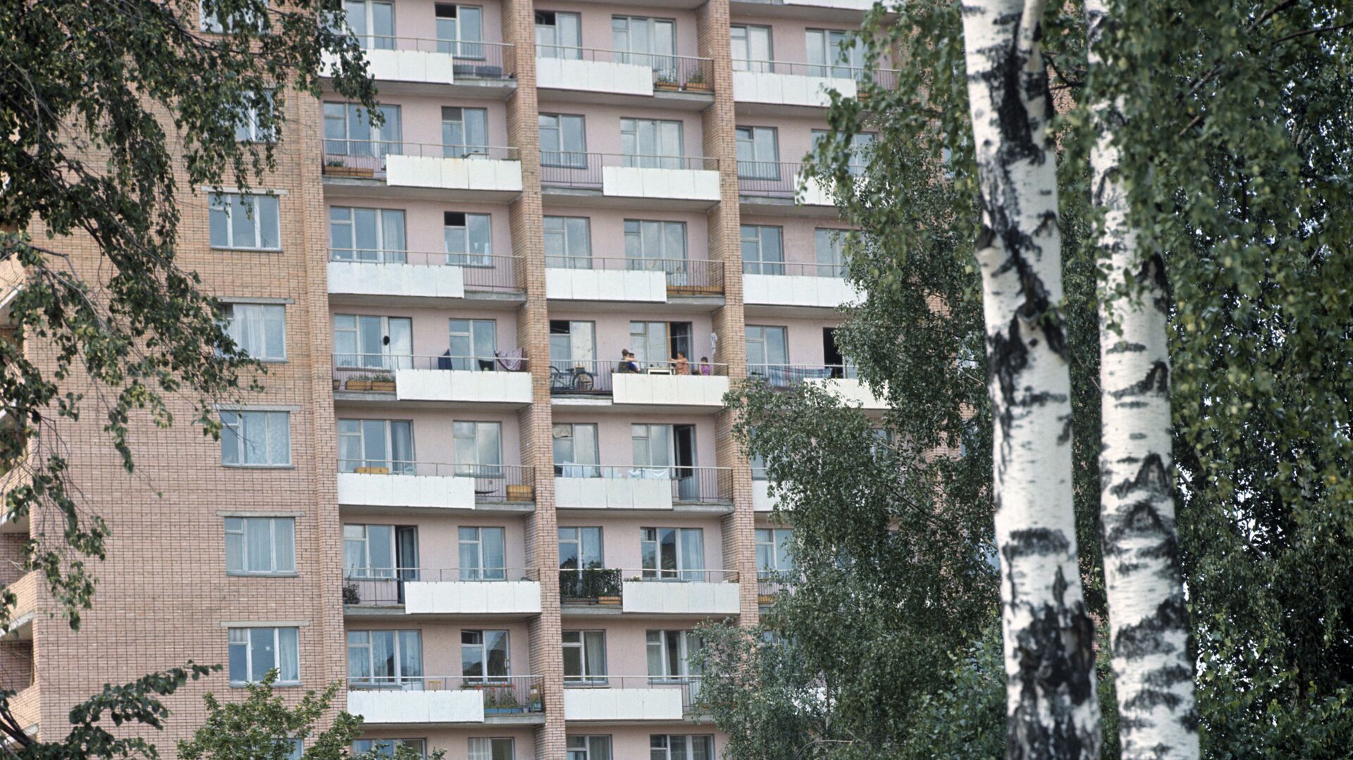Балконы многоквартирного здания - РИА Новости, 1920, 21.10.2020