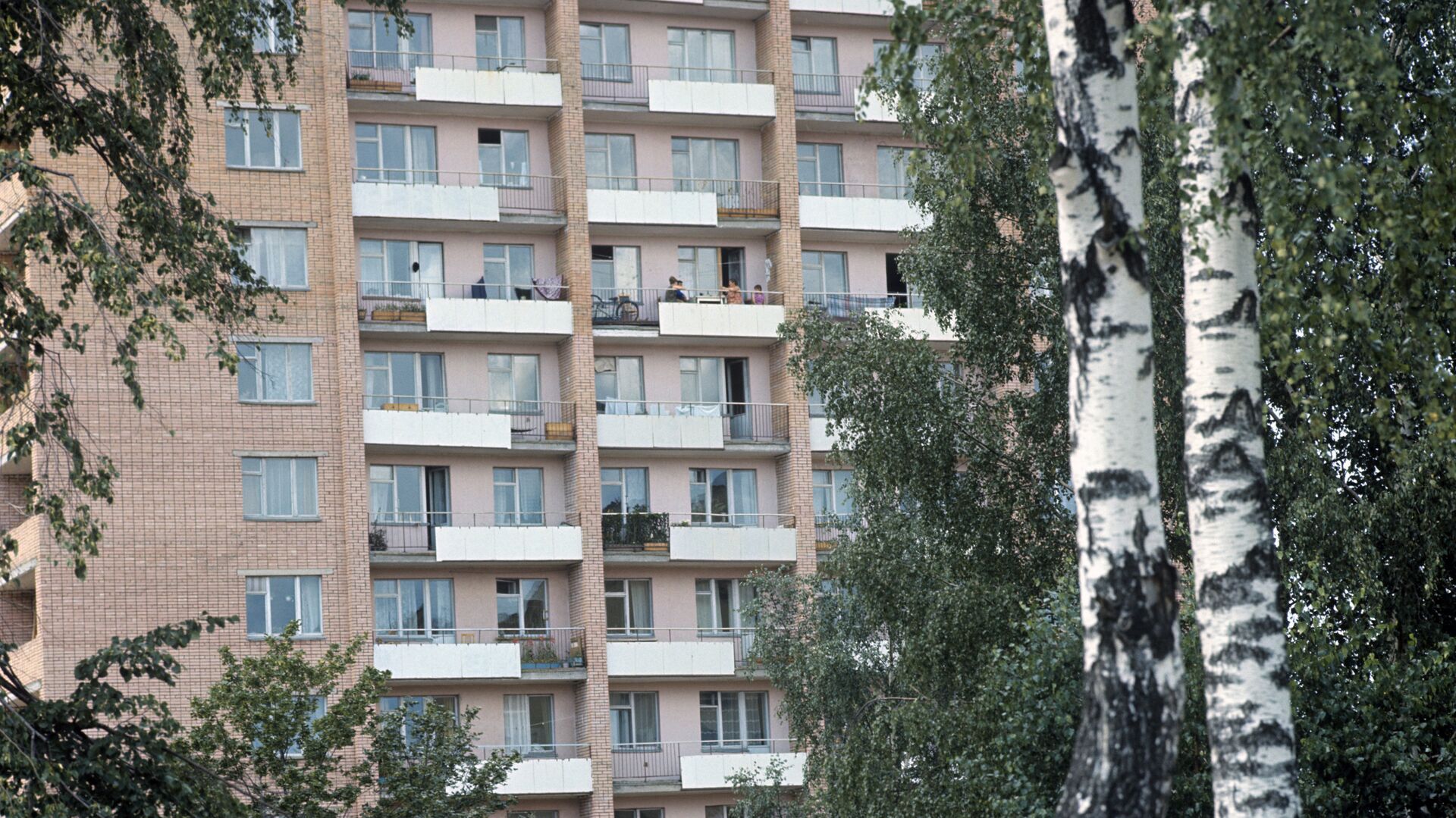 Балконы многоквартирного здания - РИА Новости, 1920, 21.10.2020