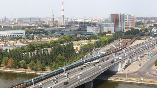 Нагатинский метромост в Москве