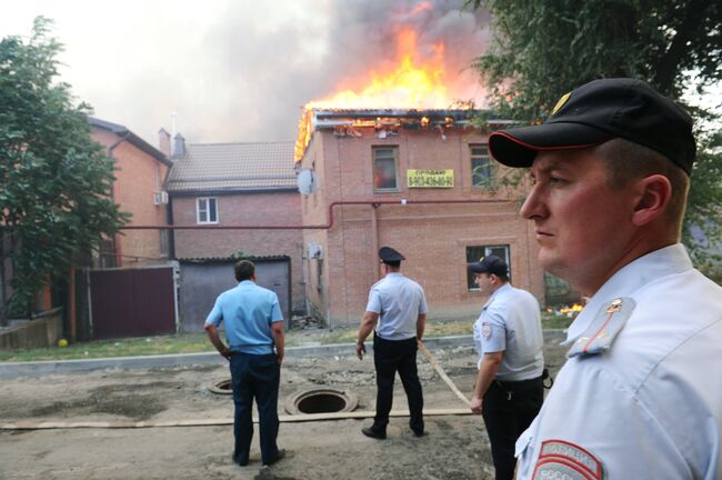 Пожар в Ростове-на-Дону