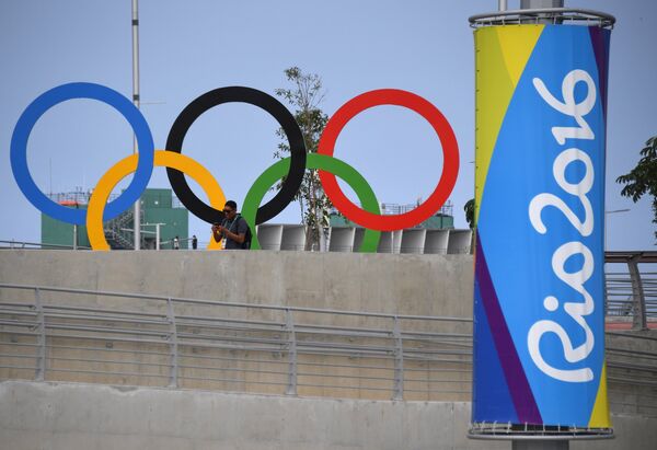 Олимпийская символика в Олимпийском парке