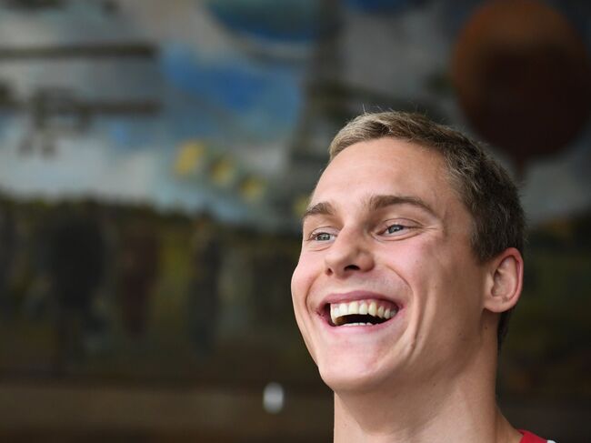 Спортсмен олимпийской сборной России по плаванию Владимир Морозов