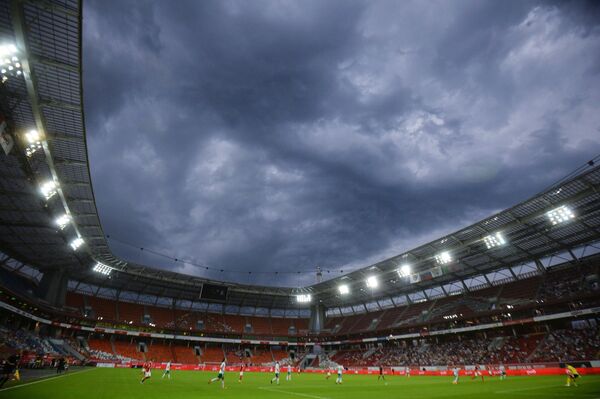 Стадион Локомотив во время матча 2-го тура РФПЛ Локомотив - Томь