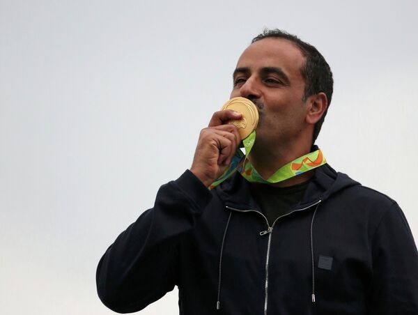 Фехайд аль-Дихани, выступающий под флагом МОК за сборную независимых олимпийцев