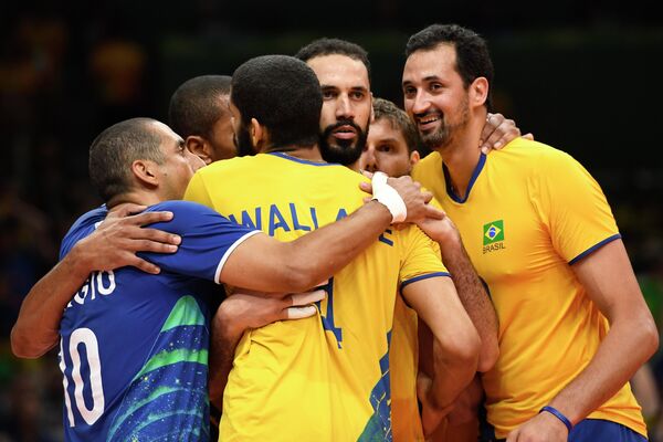 Волейболисты сборной Бразилии