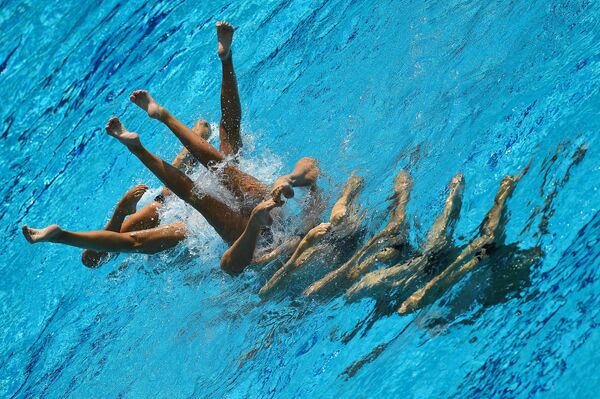 Спорстменки сборной России по синхронному плаванию