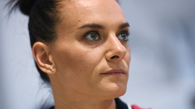 Двукратная олимпийская чемпионка в прыжках с шестом Елена Исинбаева