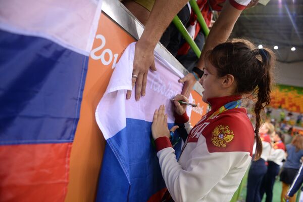 Игрок сборной России Анна Вяхирева