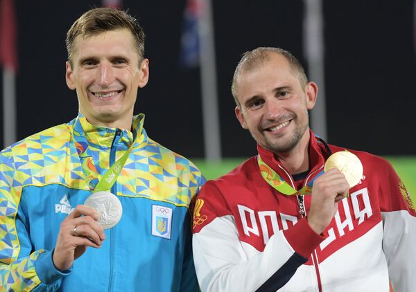 Павел Тимощенко (Украина) и Александр Лесун (Россия) (слева направо)