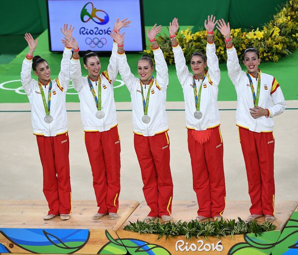 Спортсменки сборной Испании по художественной гимнастике