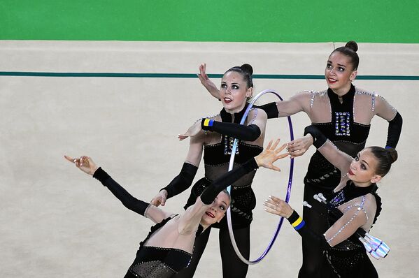 Спортсменки сборной Украины по художественной гимнастике
