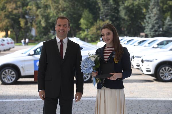 Дмитрий Медведев и Алия Мустафина