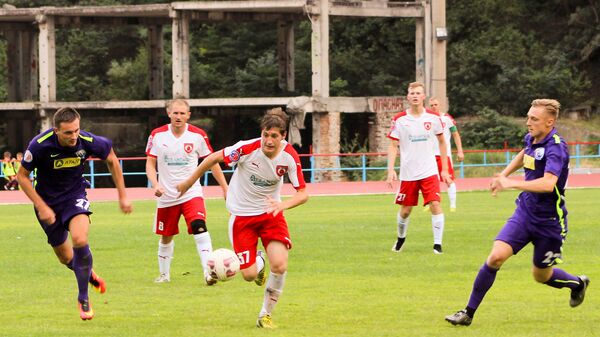 Игровой момент матча Рубин - Севастополь
