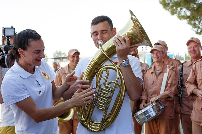 Двукратная олимпийская чемпионка в прыжках с шестом, член комиссии атлетов Международного олимпийского комитета (МОК) Елена Исинбаева