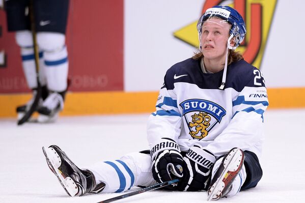 Нападающий сборной Финляндии Патрик Лайне