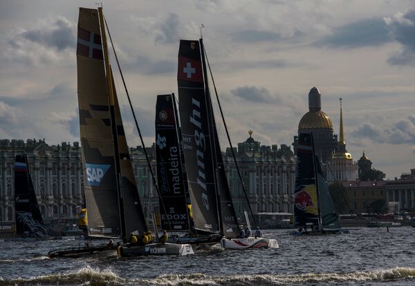 Парусная регата Extreme Sailing Series в Санкт-Петербурге Парусная регата Extreme Sailing Series в Санкт-Петербурге