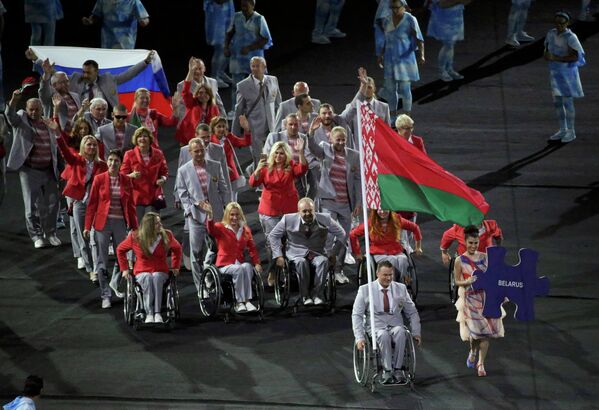 Спортсмены паралимпийской сборной Белоруссии
