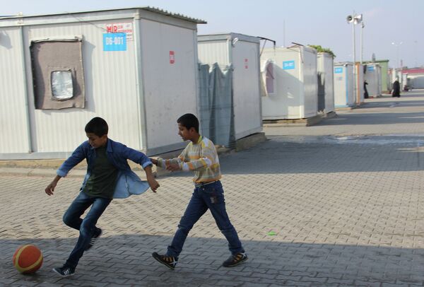 Лагерь сирийских беженцев в Турции