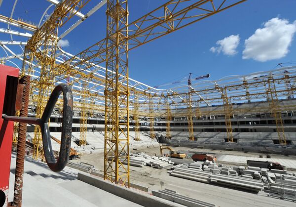 Строительство стадиона Ростов Арена в Ростове-на-Дону
