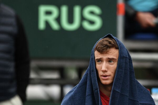 Теннисист сборной России Андрей Кузнецов