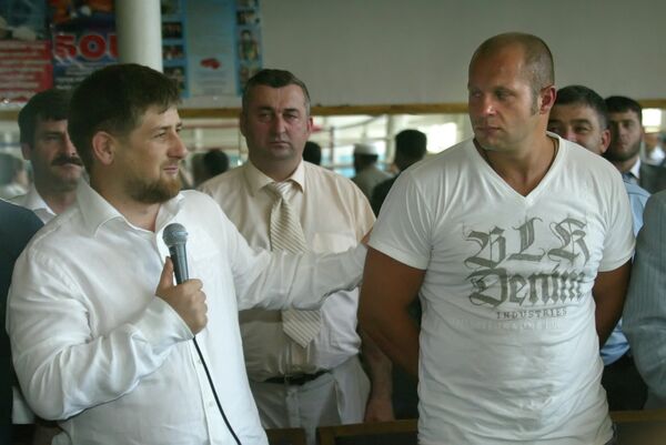Рамзан Кадыров и Федор Емельяненко (архив, 2008 год)