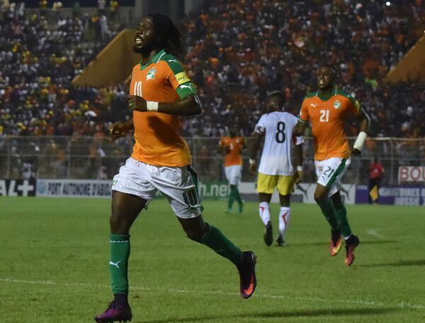 Нападающий сборной Кот-д'Ивуара Жервиньо