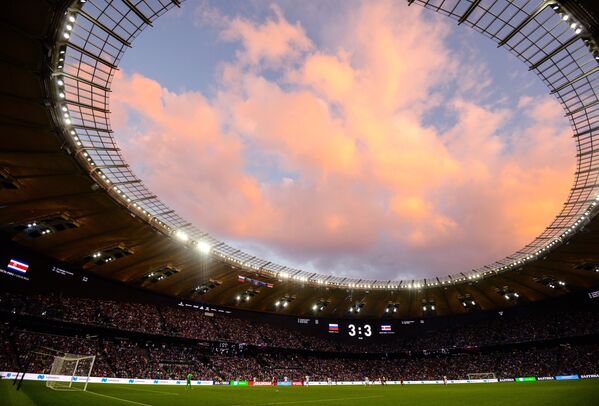 Стадион ФК Краснодар во время товарищеского матча между сборными России и Коста-Рики