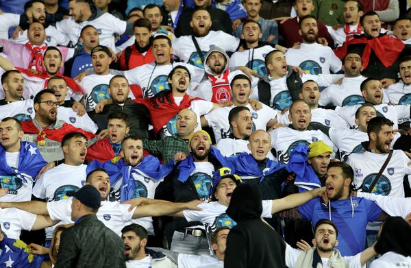 Фанаты сборной Косово