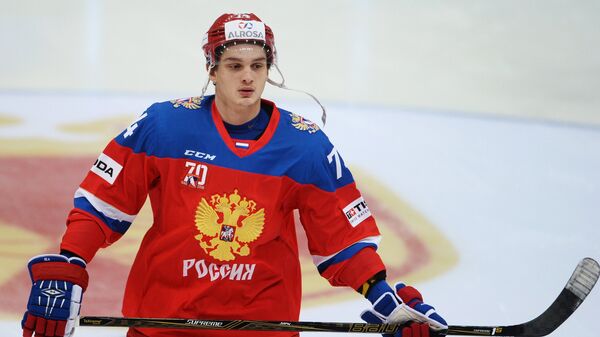 Нападающий сборной России Николай Прохоркин
