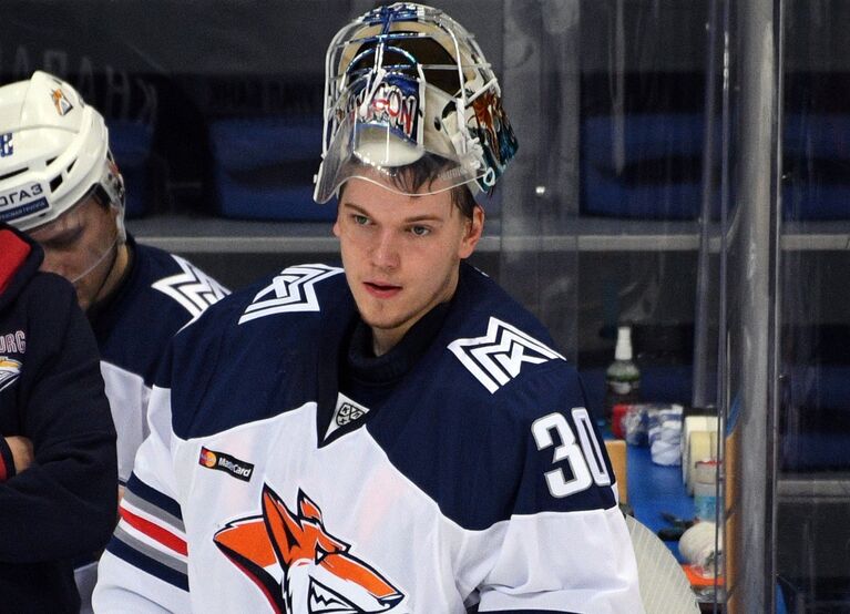 Вратарь Металлурга Илья Самсонов Вратарь Металлурга Илья Самсонов