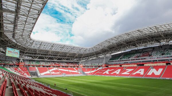 Стадион Казань-Арена, где будут проводиться матчи Кубка конфедераций и чемпионата мира 2018
