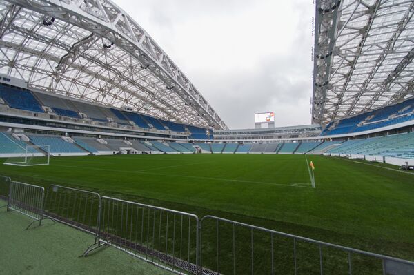 Стадион Фишт на котором будут проходить турниры Кубок конфедераций-2017 и чемпионат мира-2018 по футболу