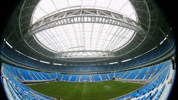 Строительство стадиона в Санкт-Петербурге, который примет матчи чемпионата мира-2018 по футболу