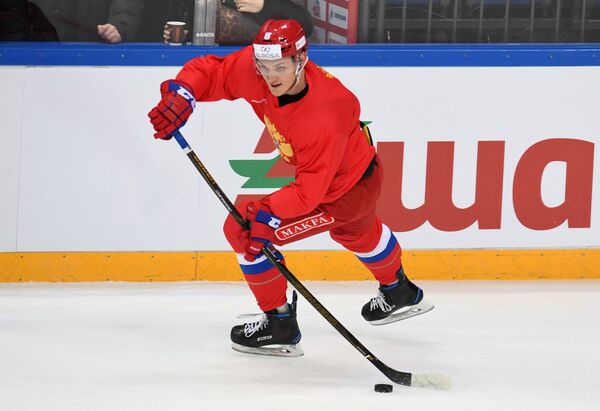 Нападающий сборной России Андрей Светлаков