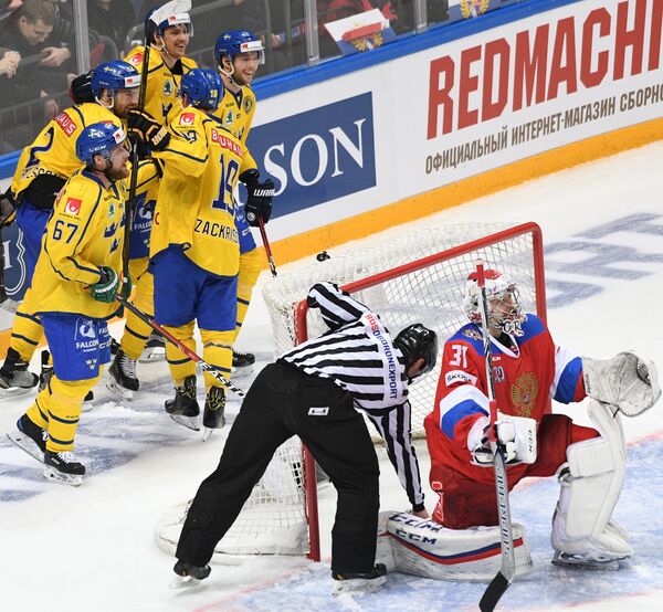 Игроки сборной Швеции по хоккею