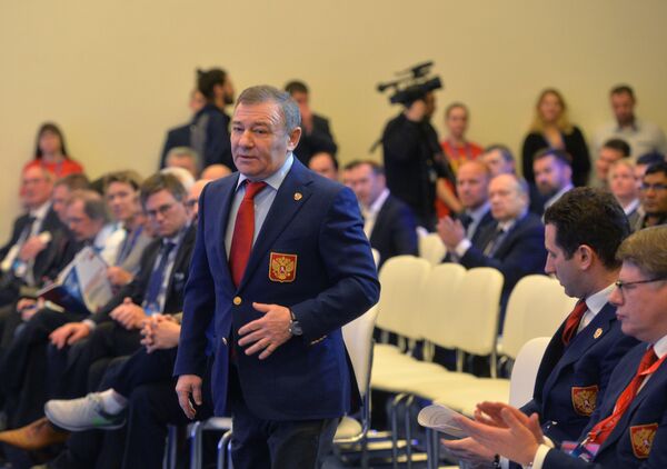 Председатель правления Федерации хоккея России Аркадий Ротенберг