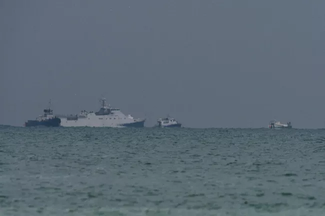 Место крушения самолёта Ту-154 Минобороны РФ в Сочи