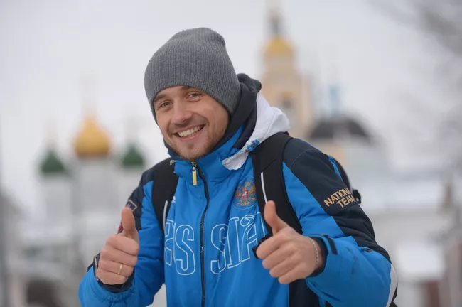 Трехкратный чемпион мира по конькобежному спорту Денис Юсков