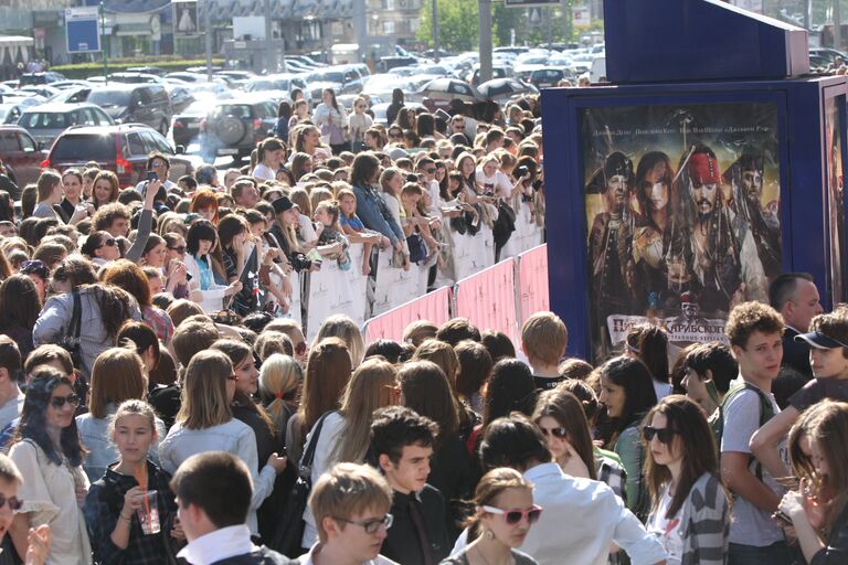 Премьера фильма Пираты Карибского моря в Москве