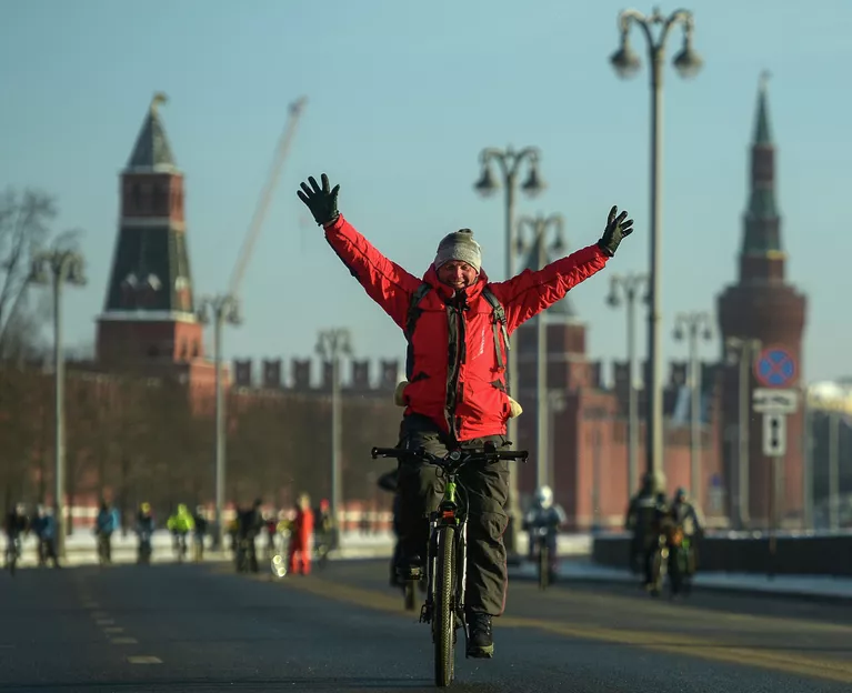 Второй зимний Московский Велопарад Второй зимний Московский Велопарад