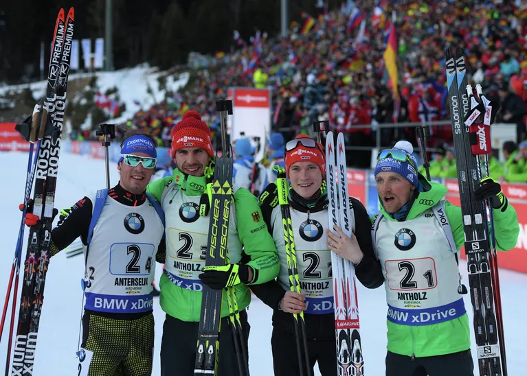 Симон Шемпп, Арнд Пайффер, Бенедикт Долль и Эрик Лессер (слева направо)