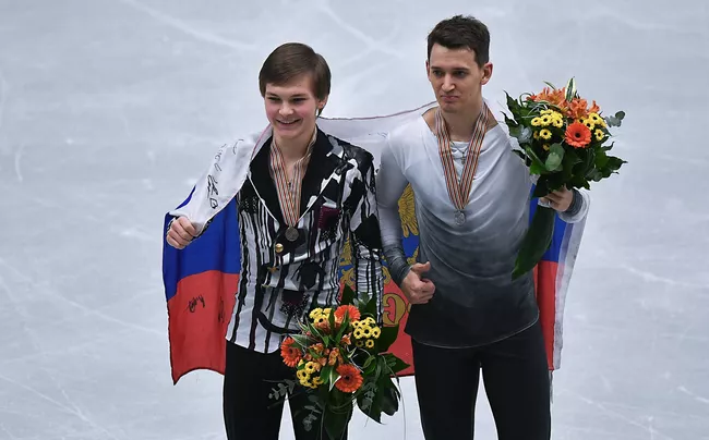 Максим Ковтун и Михаил Коляда (справа налево)