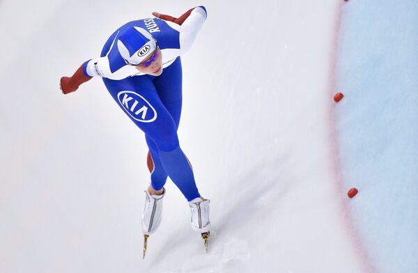 Российская конькобежка Александра Качуркина