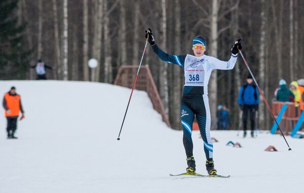 Участник всероссийской массовой лыжной гонки Лыжня России - 2017