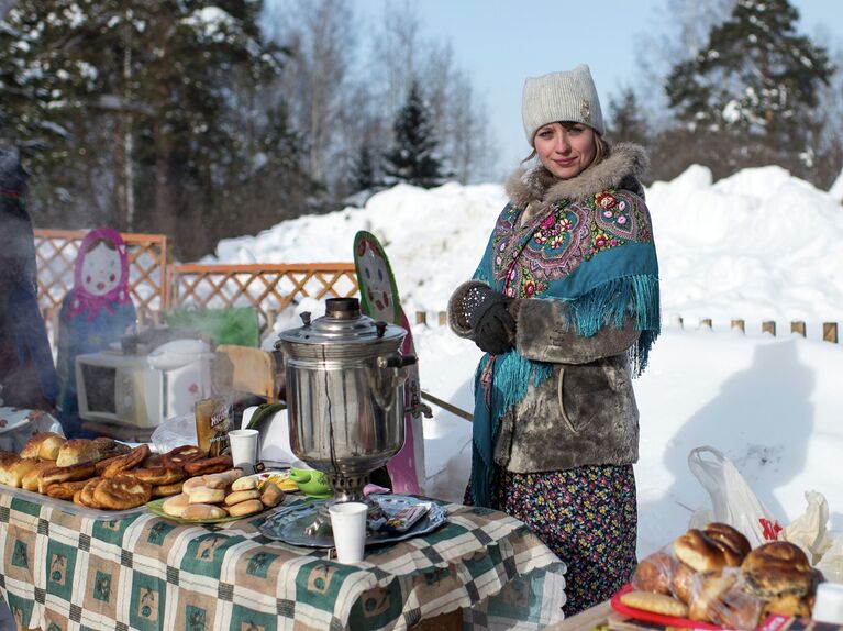 Участница зимней спартакиады