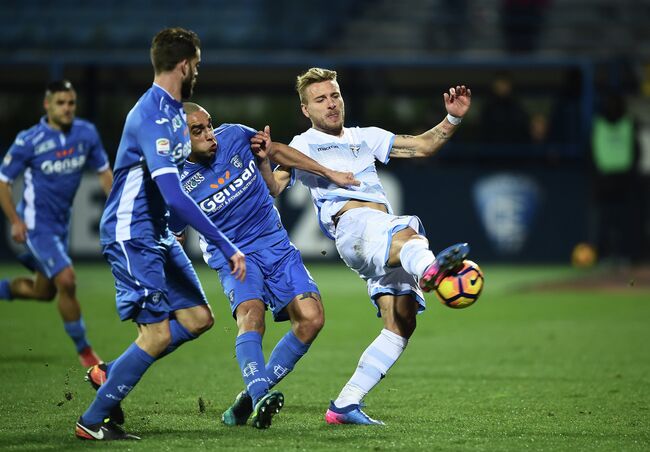 Игровой момент матча Эмполи - Лацио