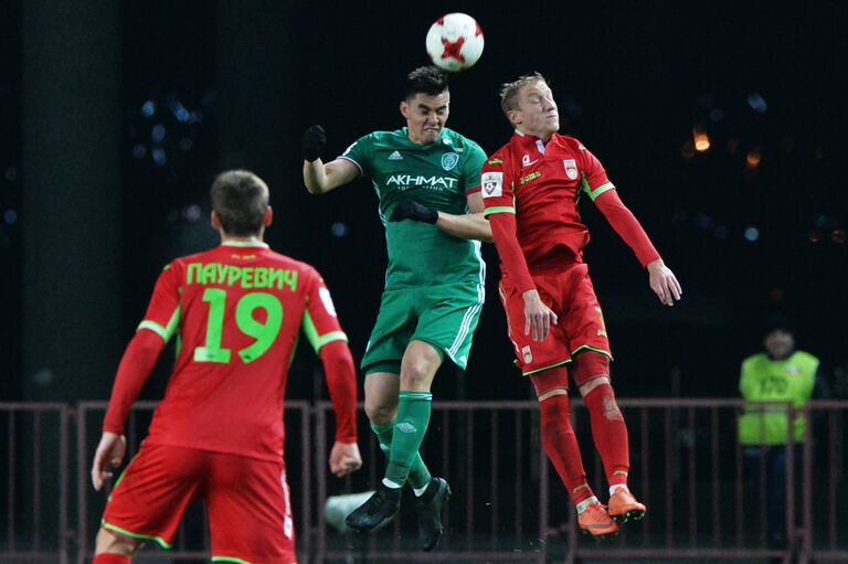 Игровой момент матча Терек - Уфа Игровой момент матча Терек - Уфа