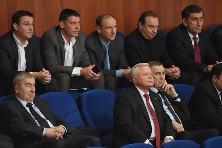 Секретарь Совета безопасности РФ Николай Патрушев (в центре) Секретарь Совета безопасности РФ Николай Патрушев (в центре)