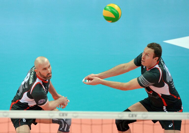 Доигровщики ВК Белогорье Сергей Тетюхин (слева) и Тарас Хтей Доигровщики ВК Белогорье Сергей Тетюхин (слева) и Тарас Хтей